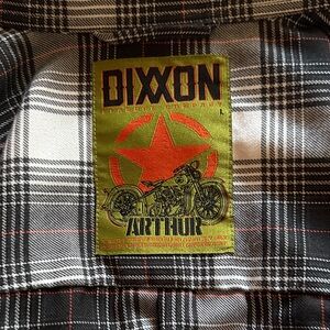 DIXXON Black and White Plaid Flannel